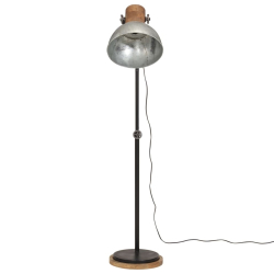 Lampa stojąca, 25 W, srebro vintage, 30x30x100-150 cm, E27