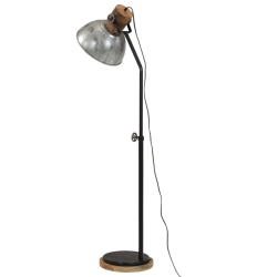 Lampa stojąca, 25 W, srebro vintage, 30x30x100-150 cm, E27