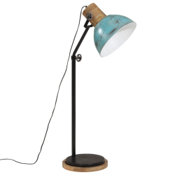 Lampa stojąca, 25 W, postarzany niebieski, 30x30x100-150cm, E27