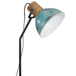 Lampa stojąca, 25 W, postarzany niebieski, 30x30x100-150cm, E27