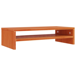 Podstawka na monitor, woskowy brąz, 50x24x13 cm, lita sosna