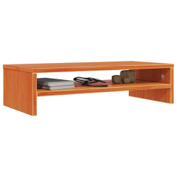 Podstawka na monitor, woskowy brąz, 50x24x13 cm, lita sosna