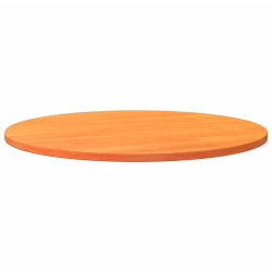 Blat stołu, okrągły, woskowy brąz, Ø90x2,5 cm, drewno sosnowe