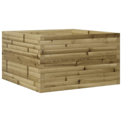Donica ogrodowa, 80x80x45,5 cm, impregnowane drewno sosnowe
