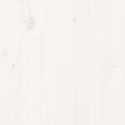 Donica ogrodowa, biała, 110x60x23 cm, lite drewno sosnowe