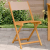 Krzesła bistro, 2 szt., taupe, lite drewno akacjowe i tkanina