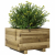 Donica ogrodowa, 40x40x26,5 cm, impregnowane drewno sosnowe