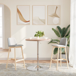 Stolik barowy, Ø60x90,5 cm, lite drewno dębowe