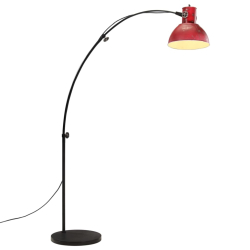 Lampa stojąca, 25 W, postarzany czerwony, 150 cm, E27