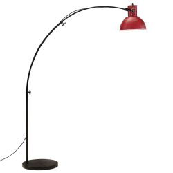 Lampa stojąca, 25 W, postarzany czerwony, 150 cm, E27