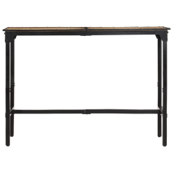 Stolik barowy, 150x55x107 cm, surowe lite drewno mango