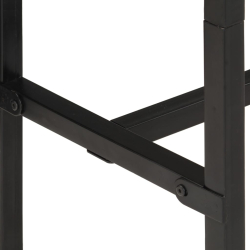 Stolik barowy, 150x55x107 cm, surowe lite drewno mango