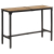 Stolik barowy, 150x55x107 cm, surowe lite drewno mango