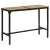 Stolik barowy, 150x55x107 cm, surowe lite drewno mango