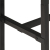 Stolik barowy, 150x55x107 cm, surowe lite drewno mango