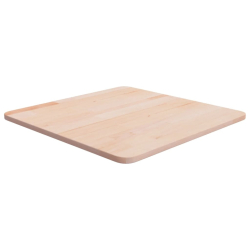 Kwadratowy blat do stolika, 50x50x1,5 cm, surowe drewno dębowe