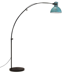Lampa stojąca, 25 W, postarzany niebieski, 150 cm, E27