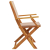 Składane krzesła ogrodowe, 6 szt., tkanina taupe i drewno