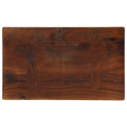 Blat stołu, 40x30x3,8 cm, prostokątny, lite drewno z odzysku