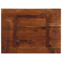 Blat stołu, 90x50x3,8 cm, prostokątny, lite drewno z odzysku