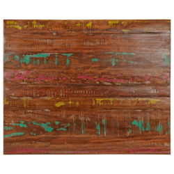 Blat stołu, 90x80x3,8 cm, prostokątny, lite drewno z odzysku