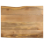 Blat stołu, 90x80x2,5 cm, naturalna krawędź, lite drewno mango