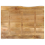 Blat stołu, 90x80x2,5 cm, naturalna krawędź, lite drewno mango