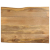 Blat stołu, 110x80x3,8 cm, naturalna krawędź, lite drewno mango