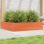Donica ogrodowa, woskowy brąz, 100x100x23 cm, drewno sosnowe