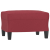 Fotel z podnóżkiem, czerwień winna, 60 cm, sztuczna skóra
