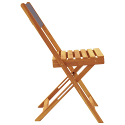 Składane krzesła ogrodowe, 8 szt., antracytowa tkanina i drewno