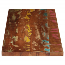 Blat stołu, 160x50x3,8 cm, prostokątny, lite drewno z odzysku