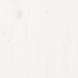 Donica ogrodowa, biała, 110x40x49,5 cm, lite drewno sosnowe
