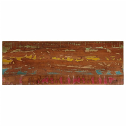 Blat stołu, 140x50x3,8 cm, prostokątny, lite drewno z odzysku