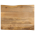 Blat stołu, 100x80x2,5 cm, naturalna krawędź, lite drewno mango