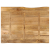 Blat stołu, 100x80x2,5 cm, naturalna krawędź, lite drewno mango