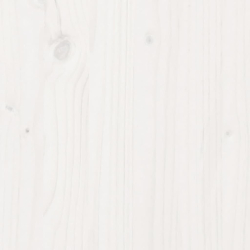Donica ogrodowa, biała, 110x40x45,5 cm, lite drewno sosnowe