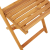 Składane krzesła ogrodowe, 4 szt., kremowa tkanina i drewno
