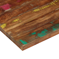 Blat stołu, 70x60x3,8 cm, prostokątny, lite drewno z odzysku