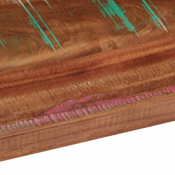 Blat stołu, 100x80x3,8 cm, prostokątny, lite drewno z odzysku