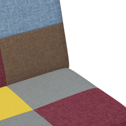 2-osobowa kanapa rozkładana z podnóżkiem, patchwork, tkanina