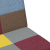 2-osobowa kanapa rozkładana z podnóżkiem, patchwork, tkanina
