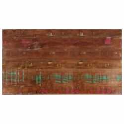 Blat stołu, 100x50x3,8 cm, prostokątny, lite drewno z odzysku