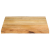 Blat stołu, 80x80x2,5 cm, naturalna krawędź, lite drewno mango