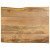 Blat stołu, 100x80x3,8 cm, naturalna krawędź, lite drewno mango
