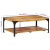 2-poziomowy stolik kawowy, 100x55x38 cm, drewno mango i stal