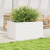 Donica ogrodowa, biała, 90x60x46 cm, lite drewno sosnowe