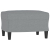 3-osobowa sofa z podnóżkiem, jasnoszara, 180 cm, tkaniną