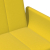 2-os. kanapa rozkładana, z podnóżkiem, żółta, aksamit