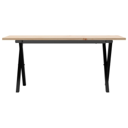 Stolik kawowy z nogami w kształcie litery X, 100x50x45 cm
